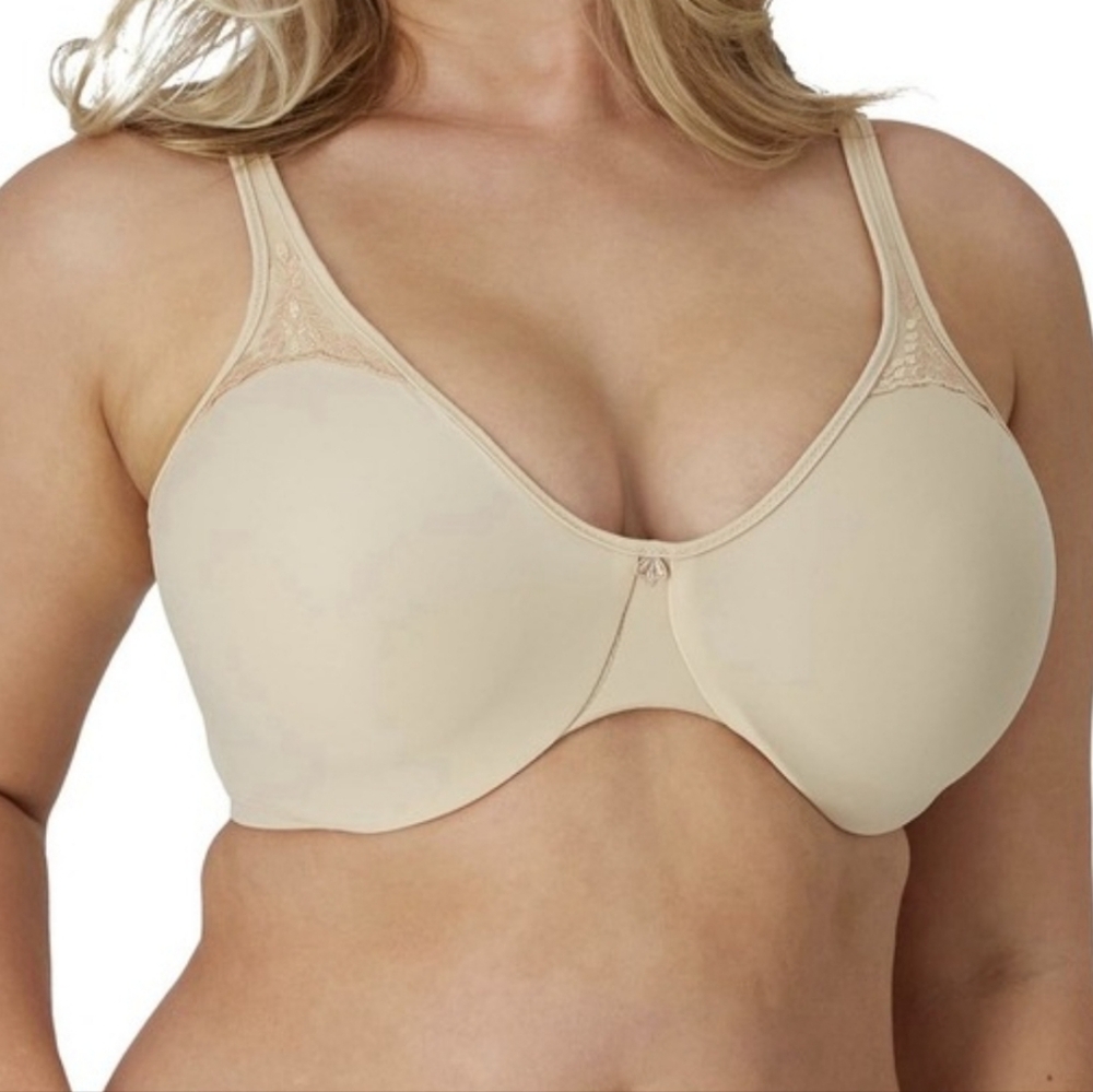 38DD Bali 3385 Passion for‎ Comfort Minimizer Underwire Bra Nude